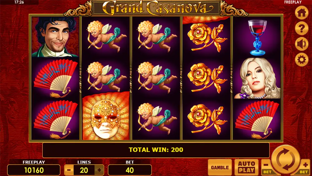Grand Casanova Slot