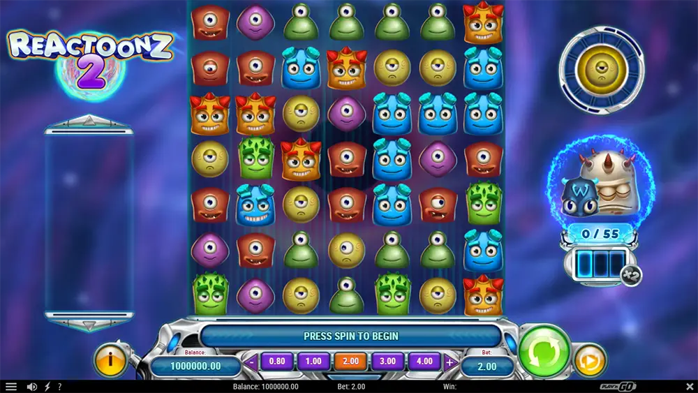 Reactoonz 2 Slot