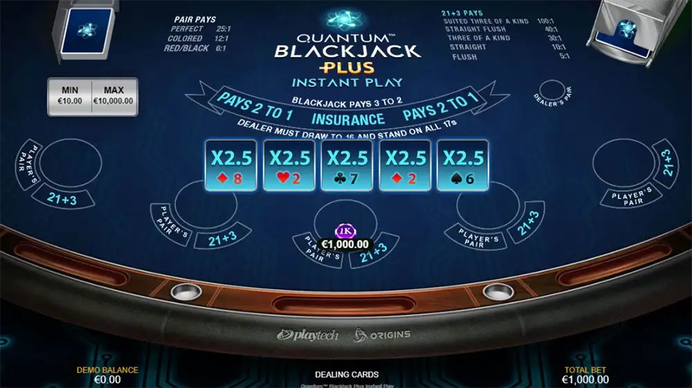 Quantum Blackjack Plus Instant Play