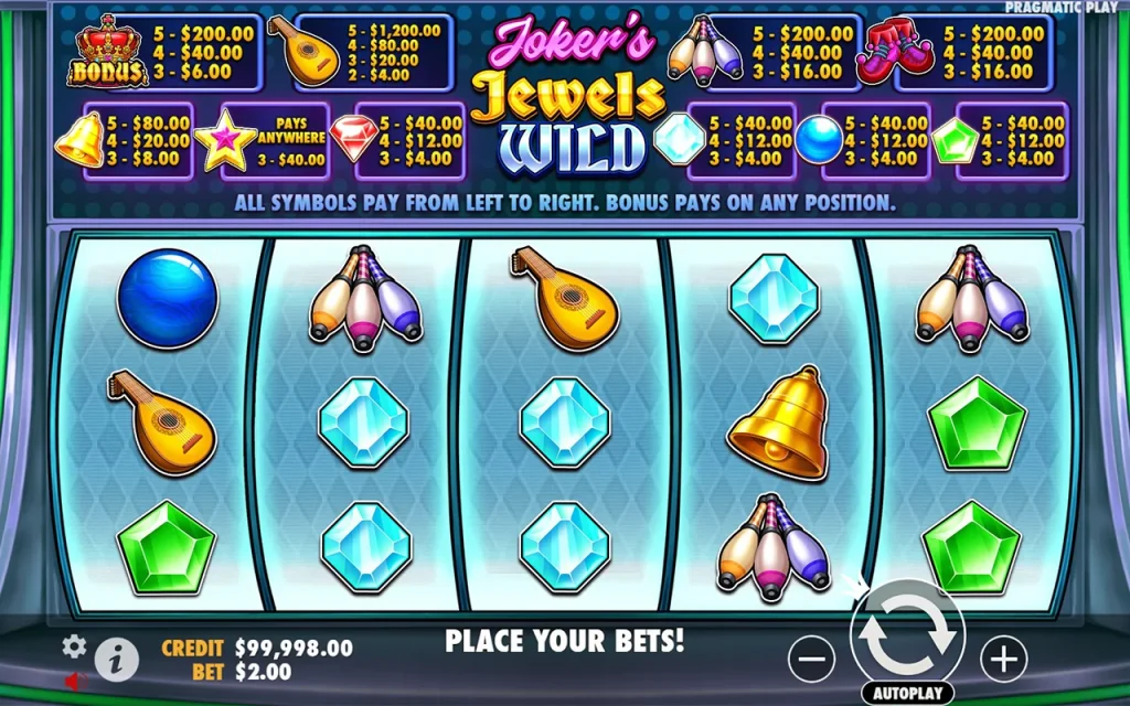 Joker's Jewels Wild Free Play Joker's Jewels Wild Free Play
