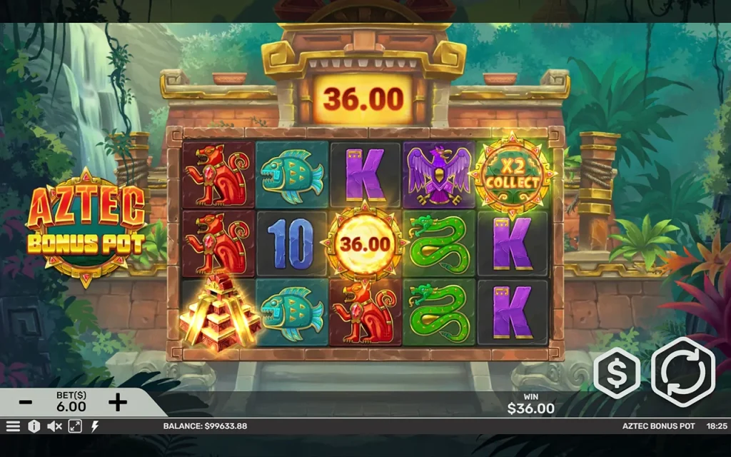 Aztec Bonus Pot Collect X2 Aztec Bonus Pot Collect X2