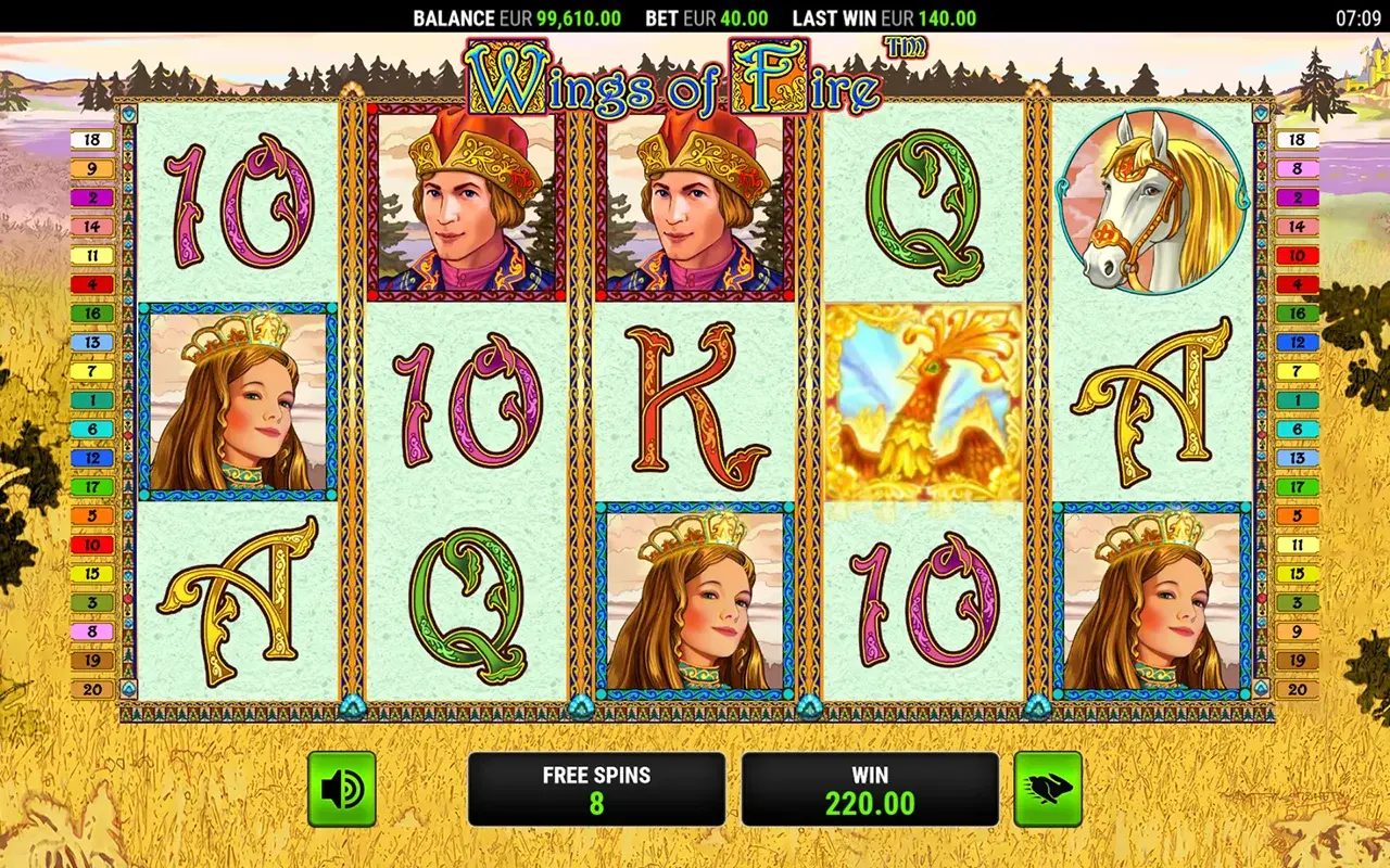 Wings of Fire Free Spins