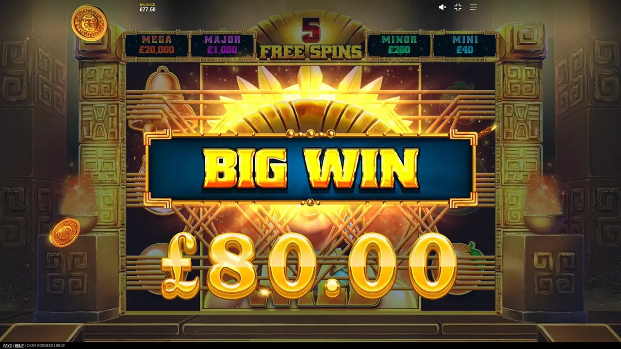 Cash Goddess Big Win