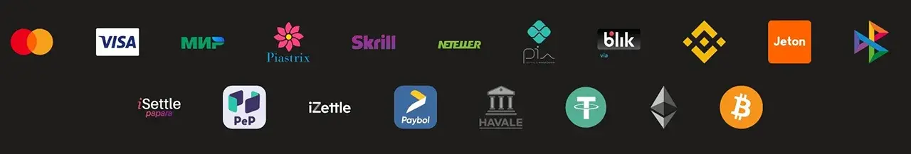 Winity Casino Payment Methods