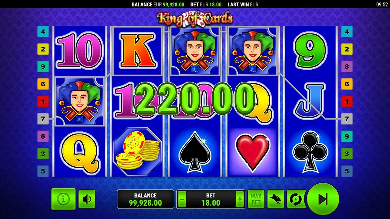 King of Cards Win