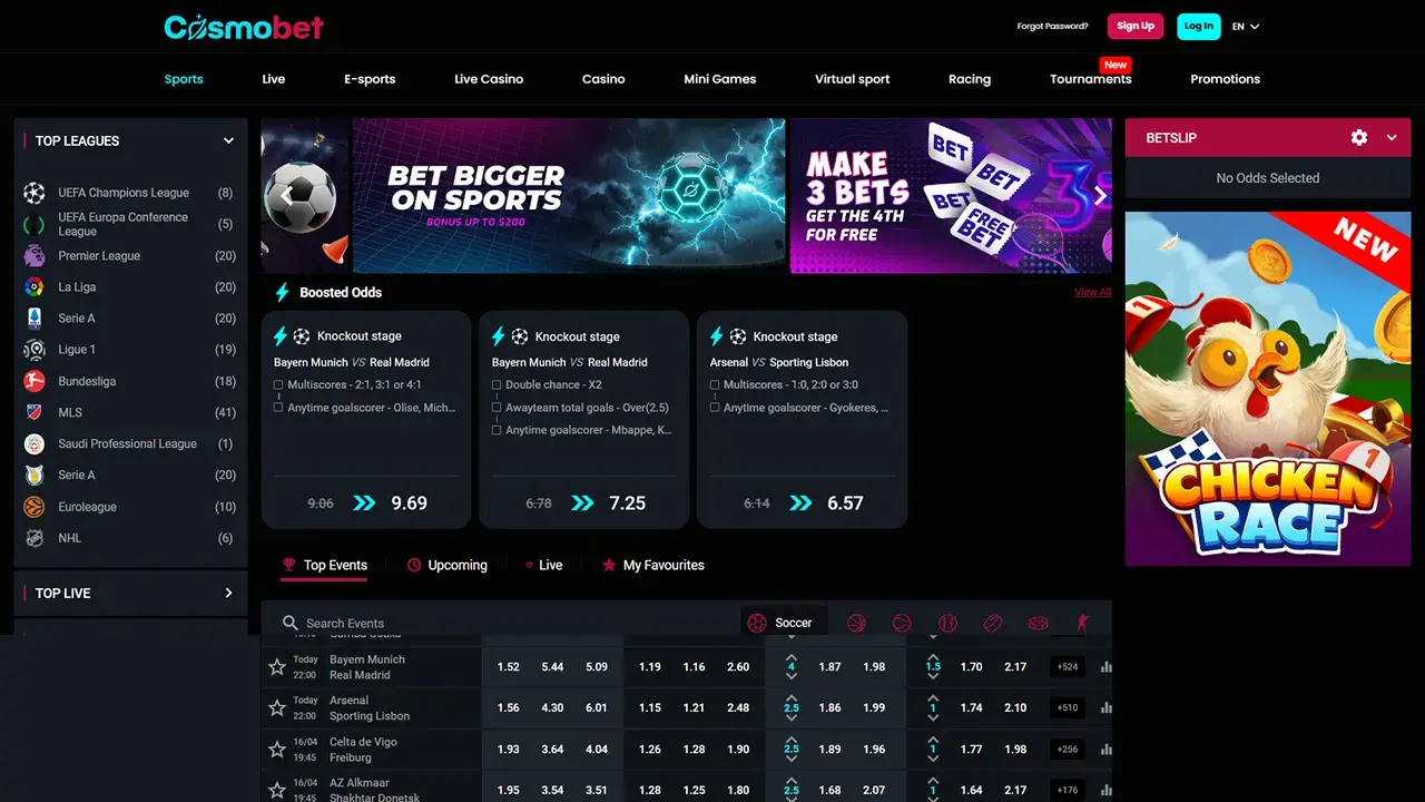 Cosmobet Casino Sports Betting