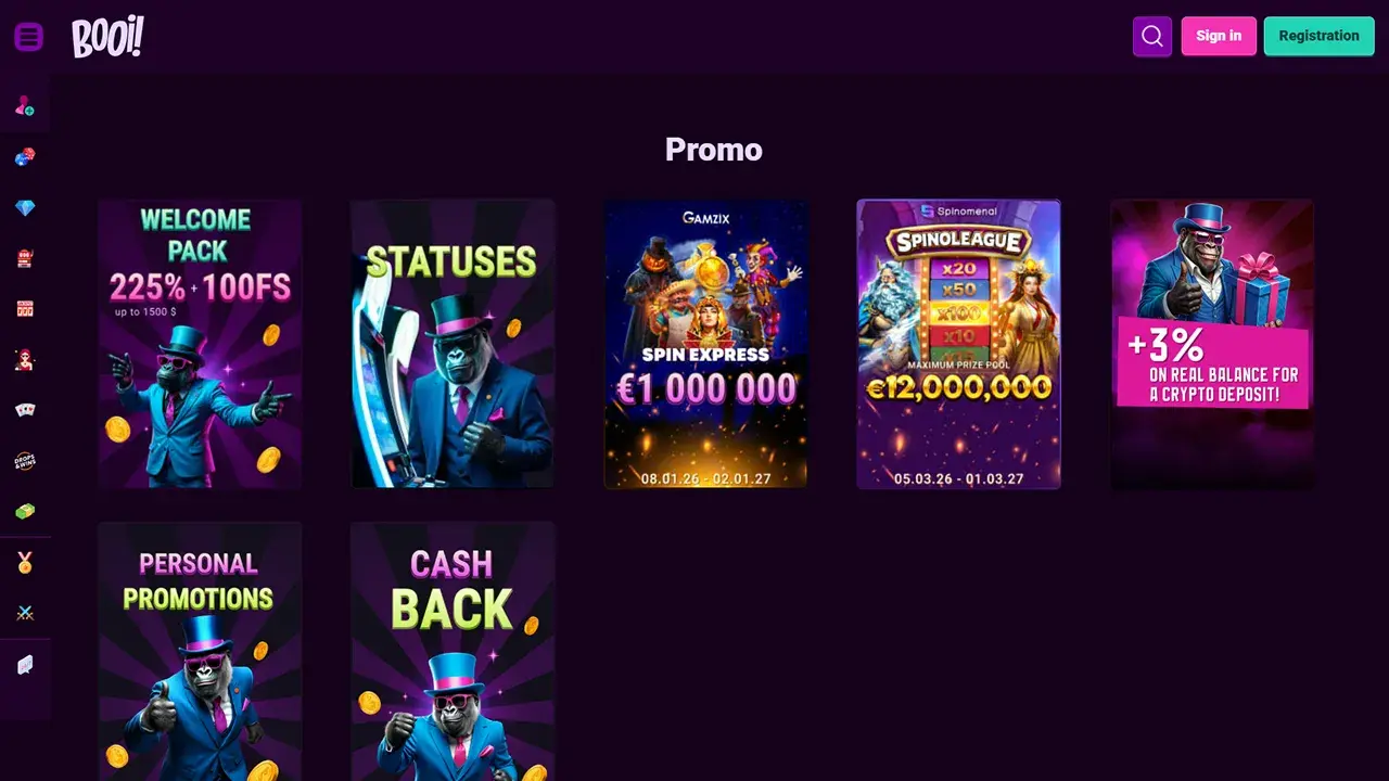 Booi Casino Promos