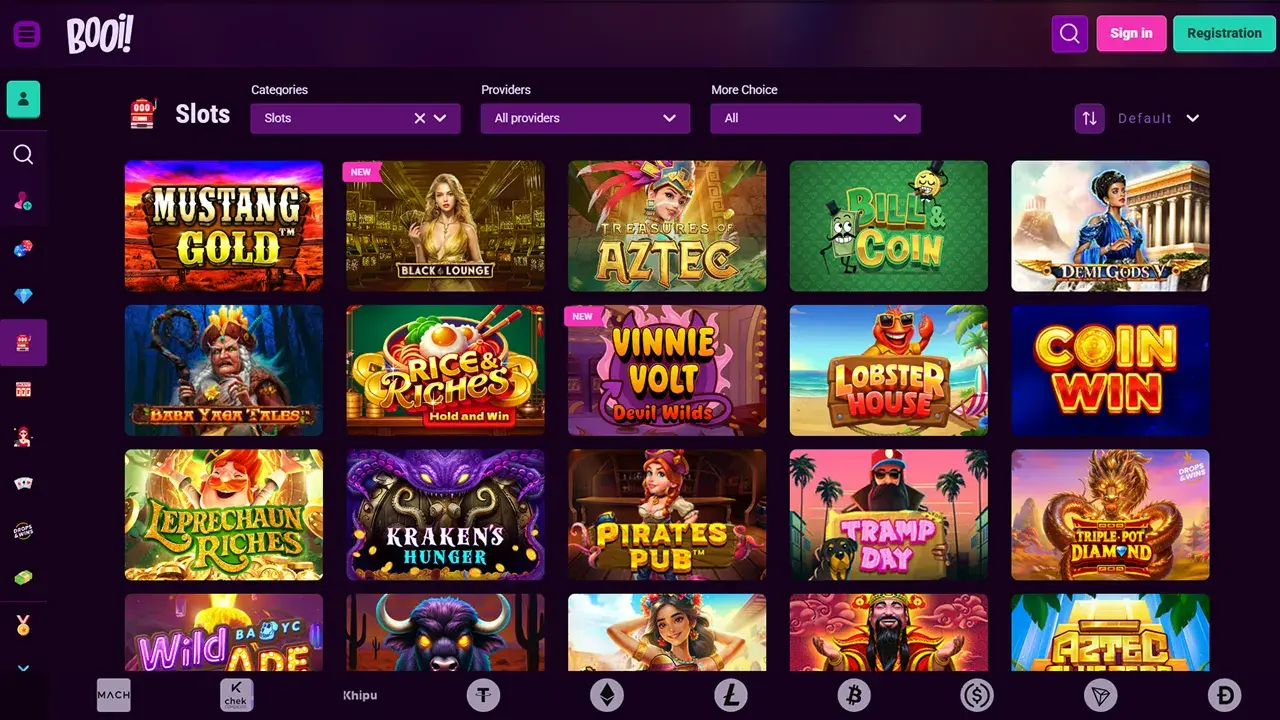 Booi Casino Games