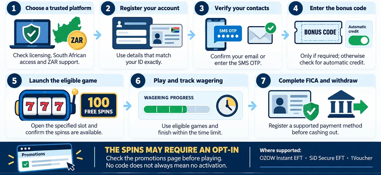 How to Claim 100 FS on Registration