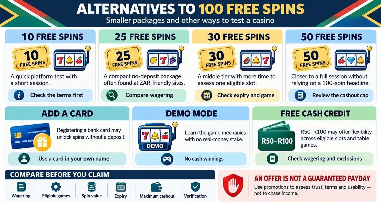 Alternatives to 100 Free Spins